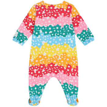Baby Girls Multi-Colored Floral Babygrow