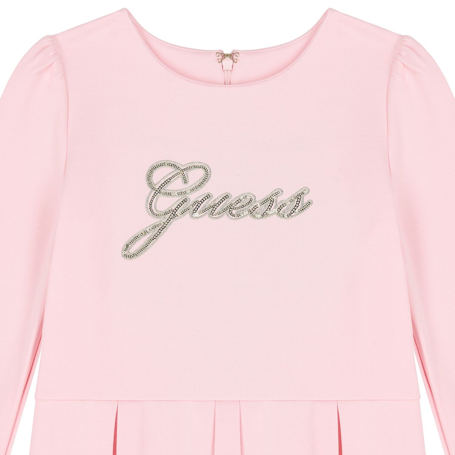 Girls Pink Logo Dress, 1, hi-res