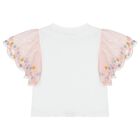 Girls White & Pink T-Shirt, 1, hi-res