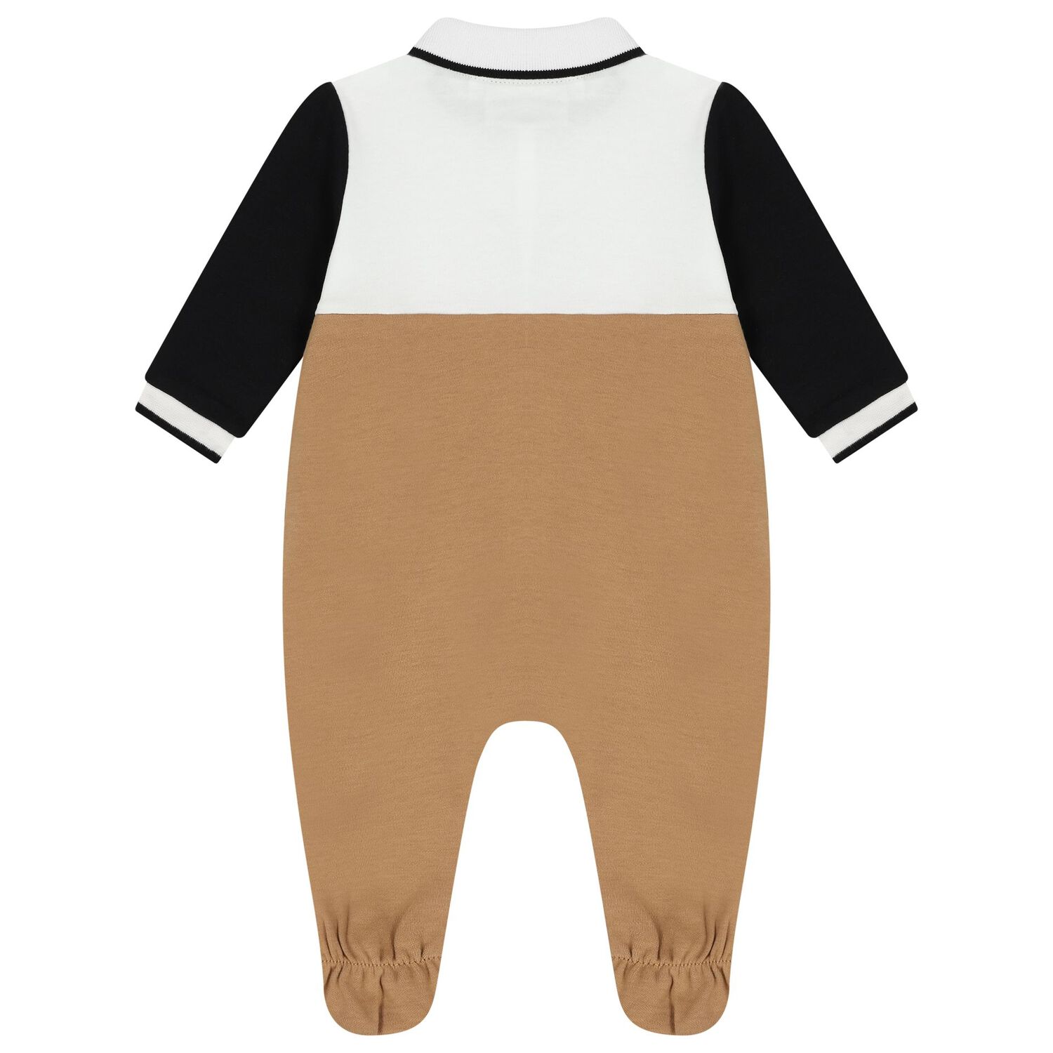 أفرول أولاد بالشعار باللون الأبيض والبيج, 1, hi-res