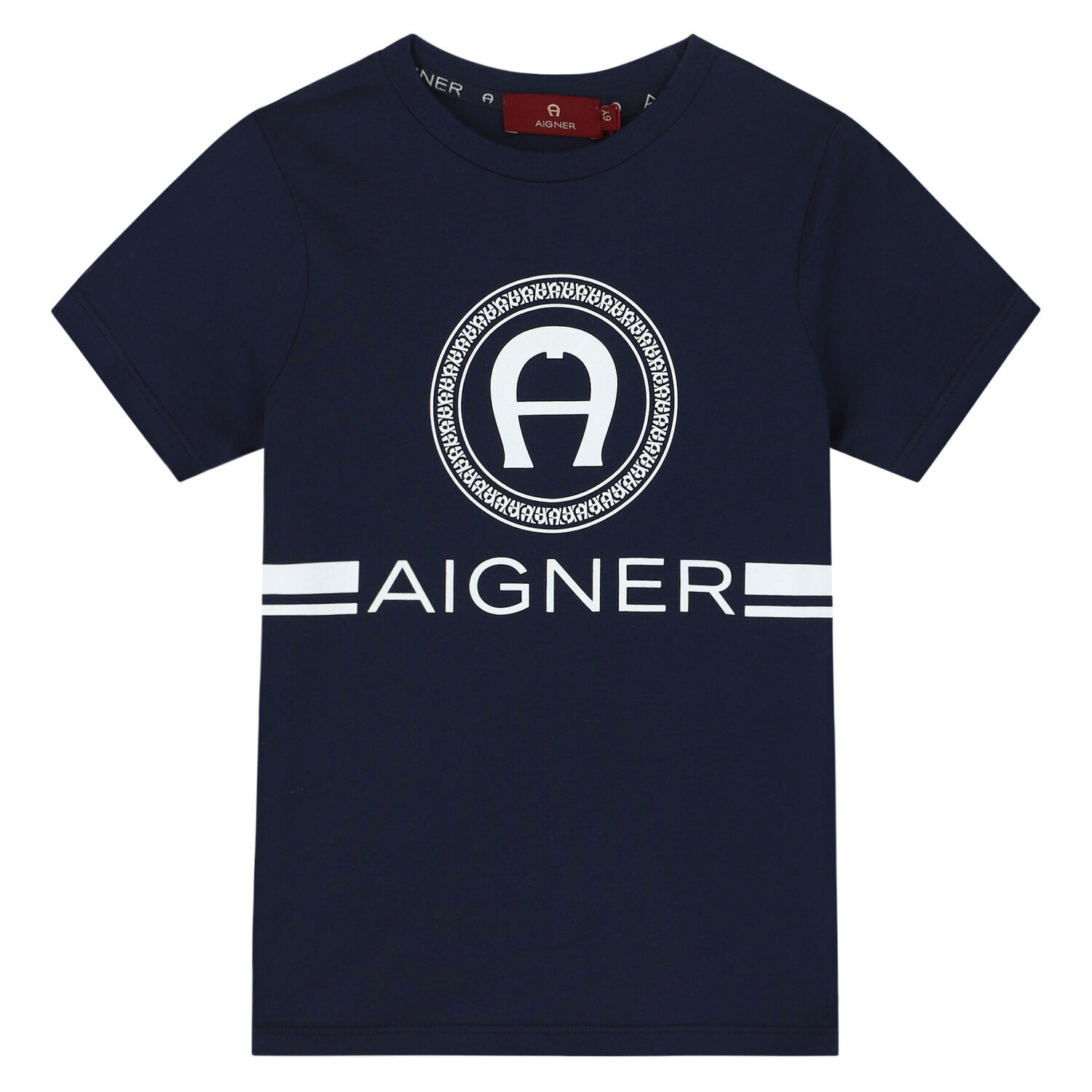 Boys Navy Blue Logo T-Shirt, 3, hi-res image number null