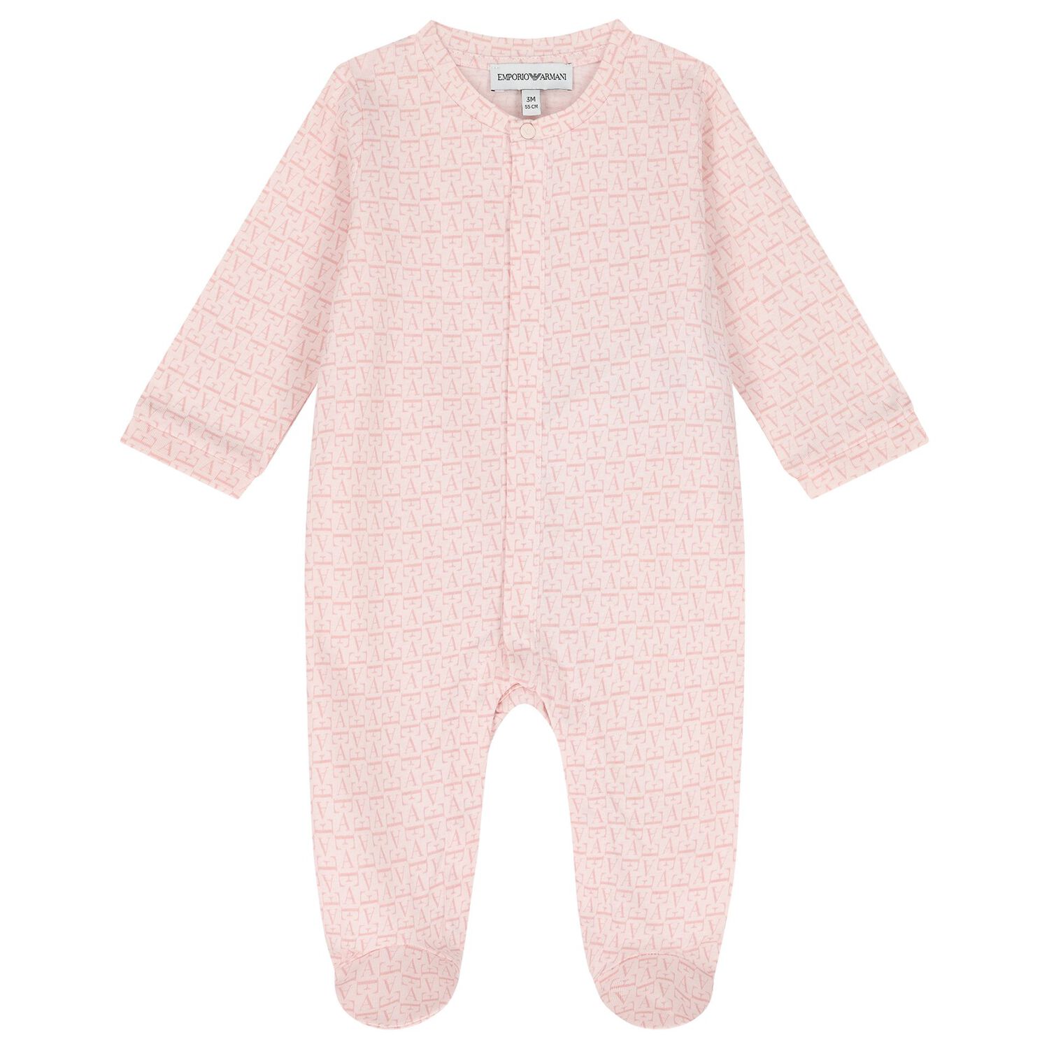 Baby Girls Pink Logo Babygrow Gift Set, 2, hi-res