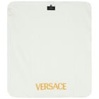 بطانية بالشعار باللون العاجى والذهبى, 1, hi-res