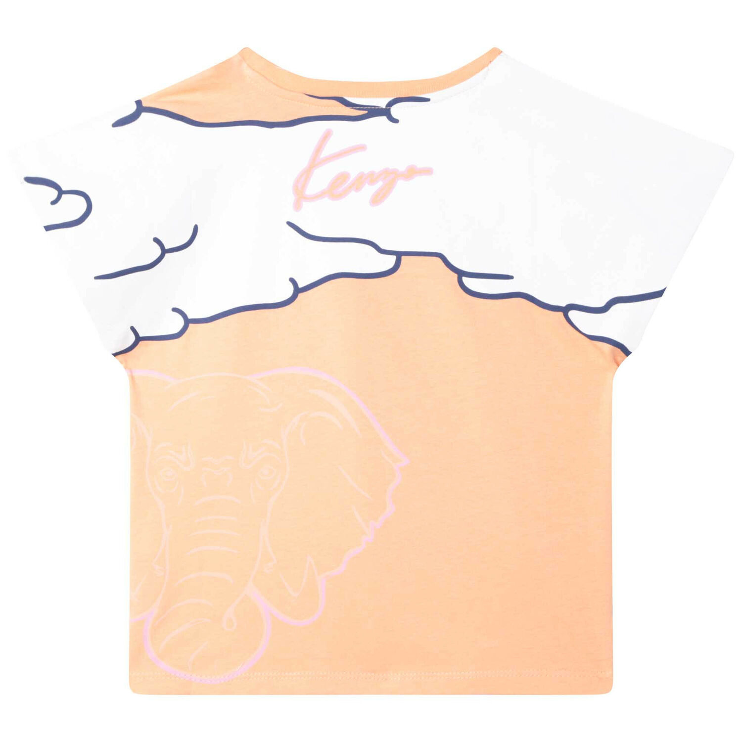 Girls Orange Logo T-Shirt, 1, hi-res