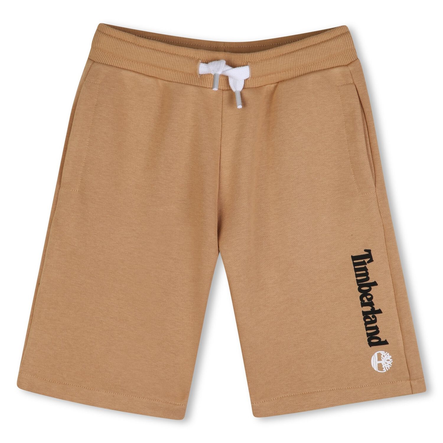Boys Beige Logo Shorts, 2, hi-res