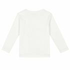 Younger Boys White Long Sleeve Top, 1, hi-res
