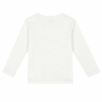 Younger Boys White Long Sleeve Top