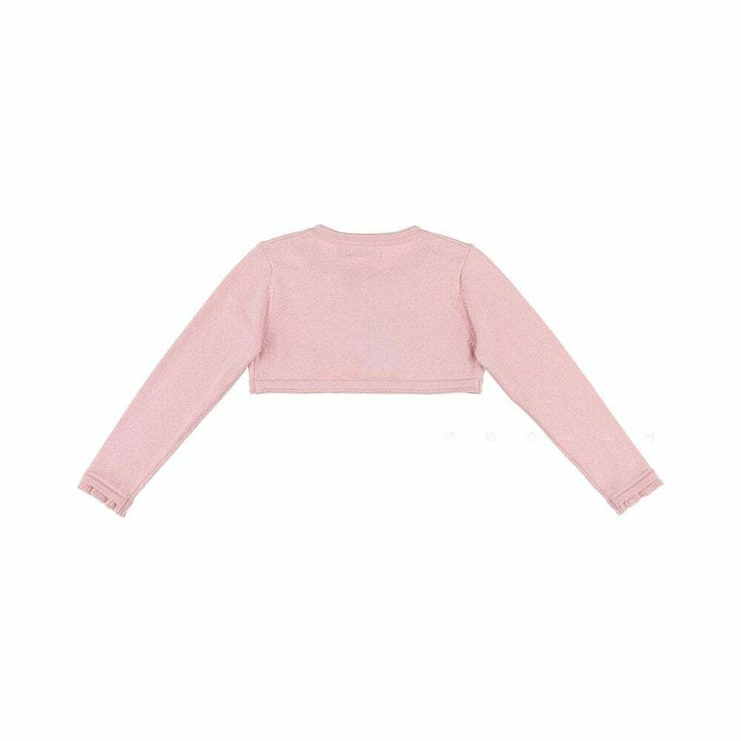 Girls Pink Bolero Cardigan, 1, hi-res image number null