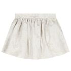 Girls Ivory & Beige Floral Skirt Set, 1, hi-res
