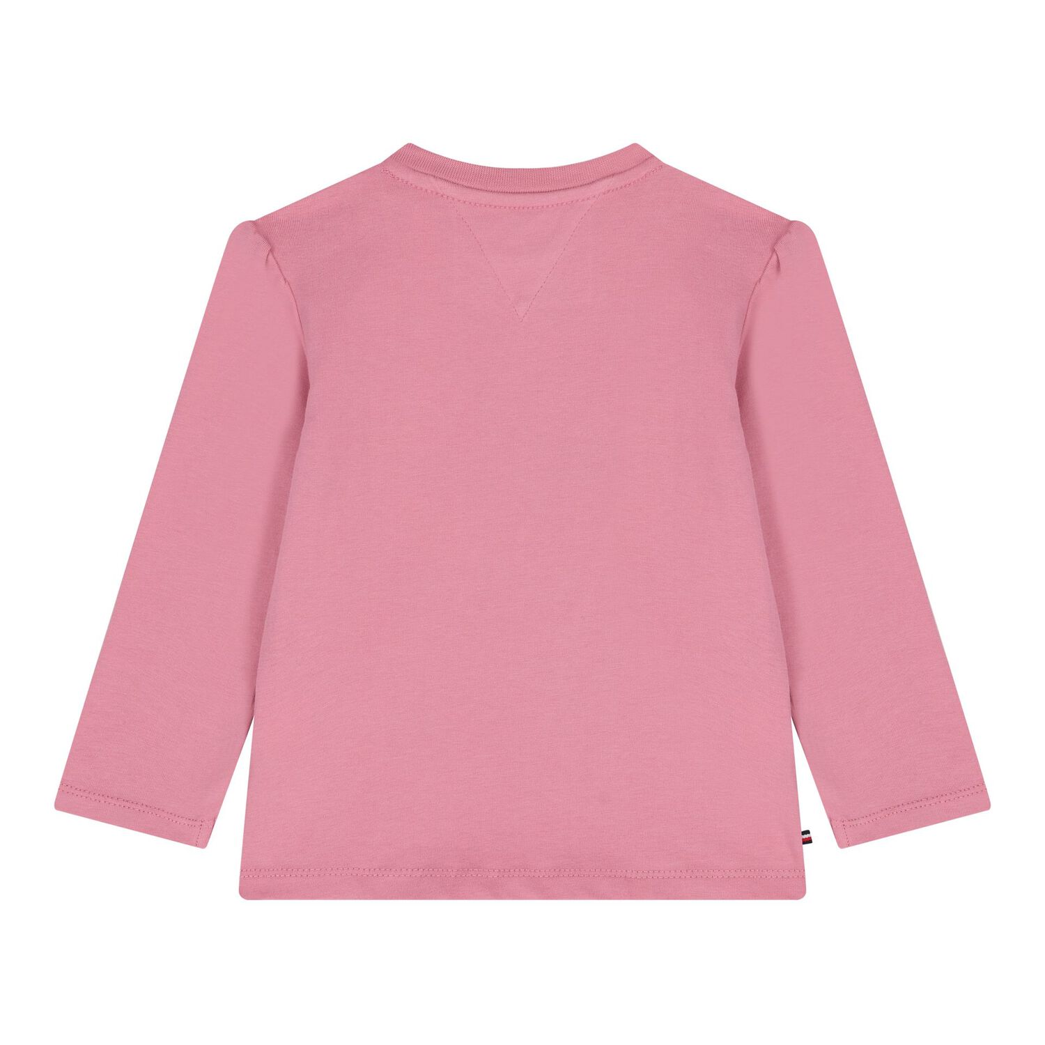 Baby Girls Pink Logo Long Sleeve Top, 1, hi-res