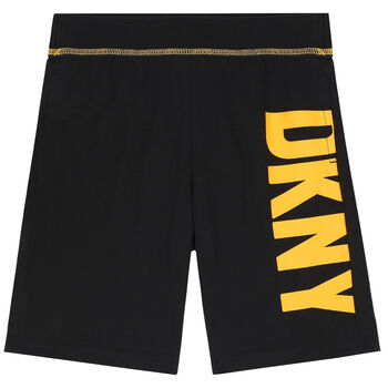 Boys Black Logo Shorts