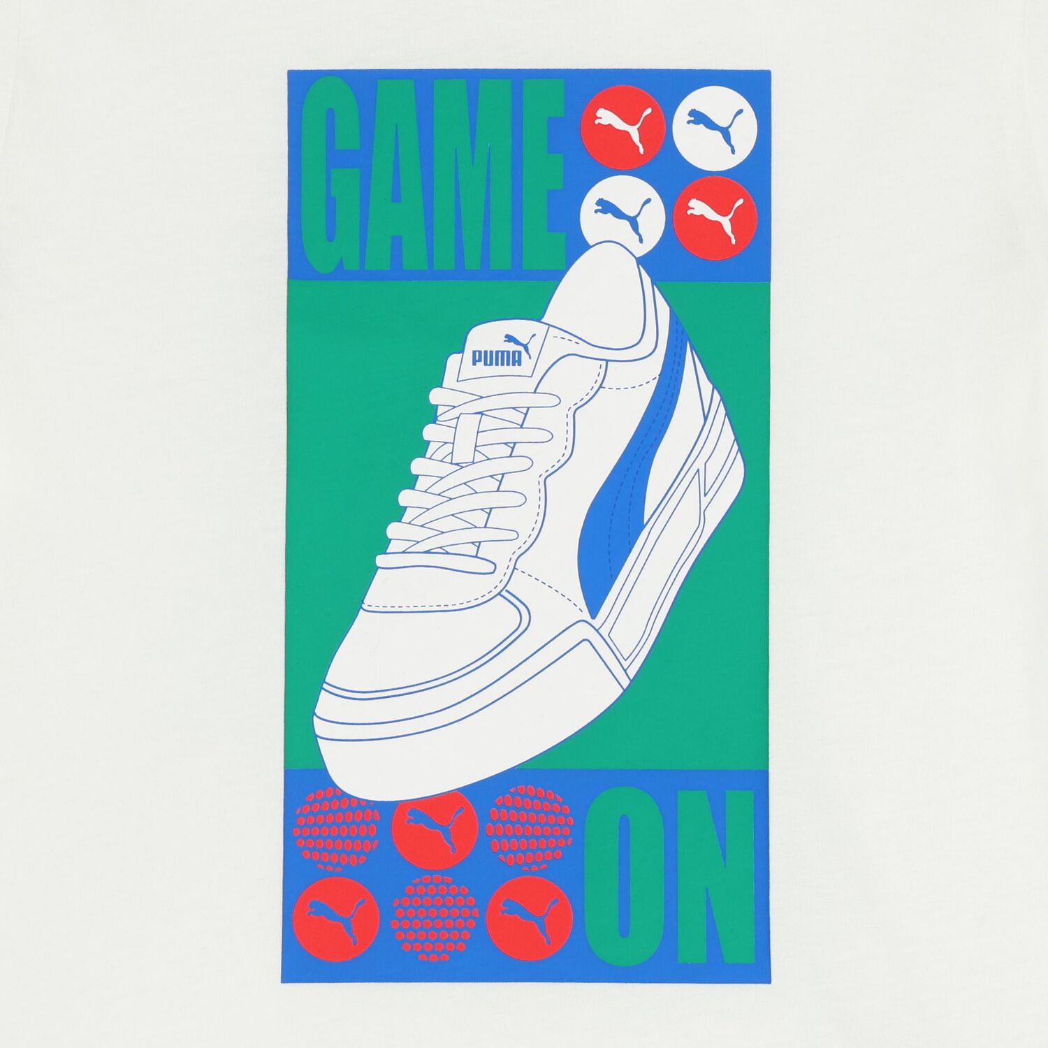 Boys White Logo T-Shirt, 1, hi-res