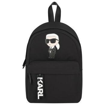 Black Ikonik Logo Backpack