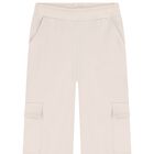Girls Beige Trousers, 1, hi-res