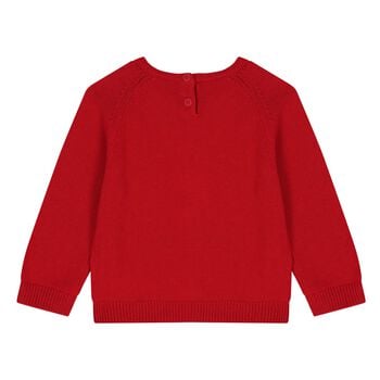 Younger Boys Red Knitted Jumper