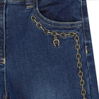 Girls Blue Denim Jeans, 1, hi-res