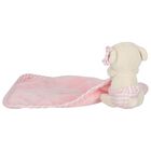 Baby Girls Pink & Beige Teddy Bear Comforter, 1, hi-res