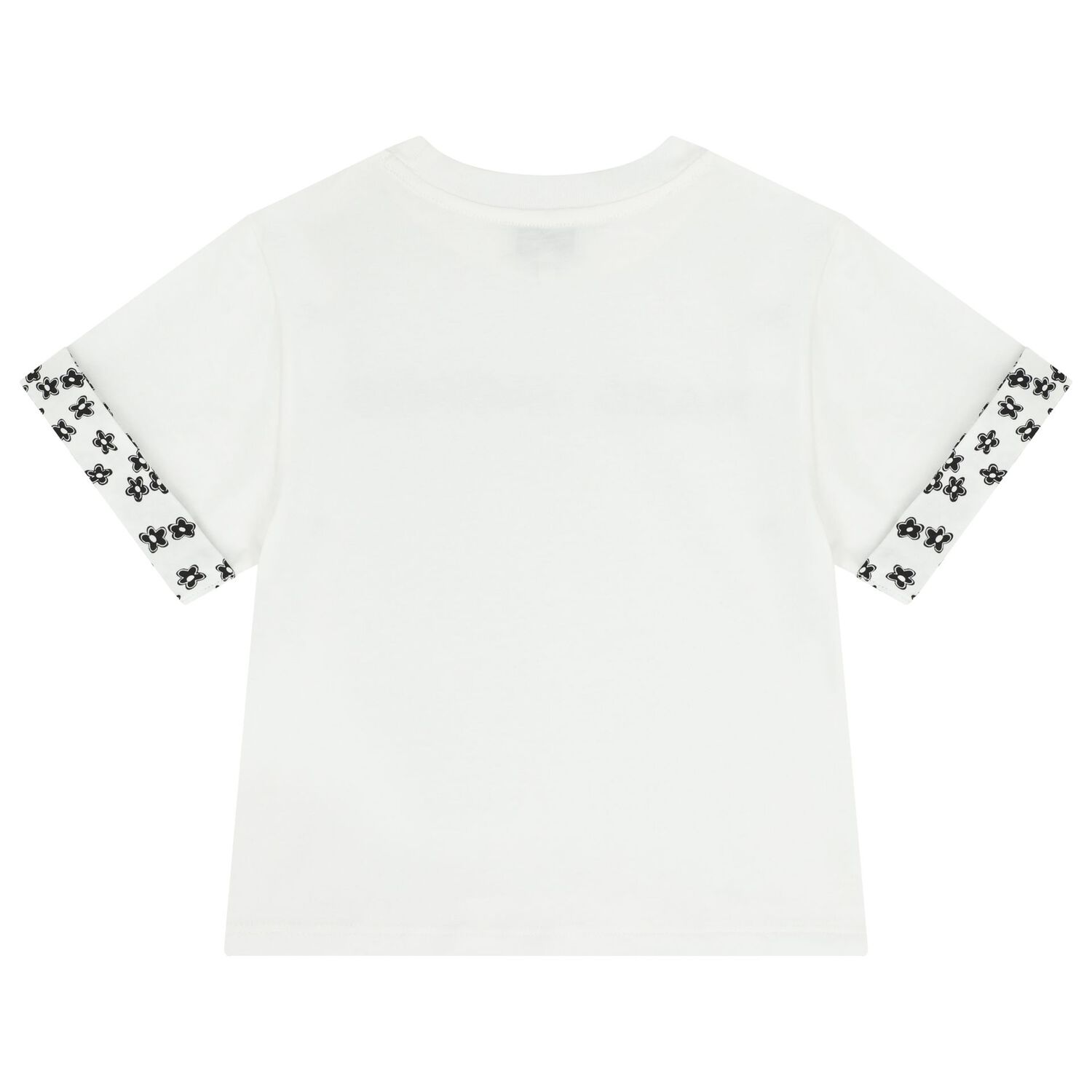 Girls White Logo Floral T-Shirt, 1, hi-res