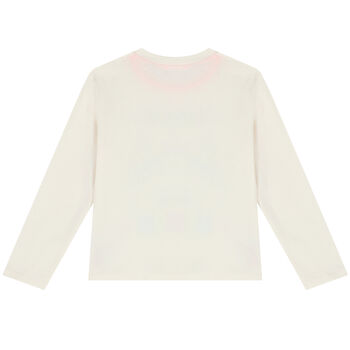 Girls Ivory Long Sleeve Top