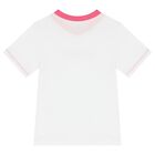 Girls White Logo T-Shirt, 1, hi-res