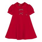 Baby Girls Red Logo Dress Set, 1, hi-res