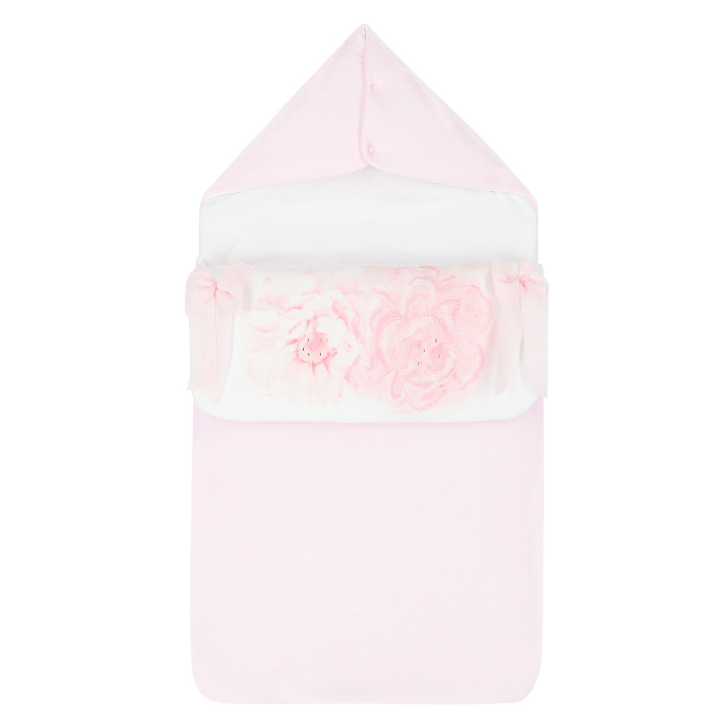 مدس بنات بالزهور باللونين الوردي والأبيض , 1, hi-res