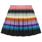 Girls Multi-Coloured Pleated Skirt, 1, hi-res