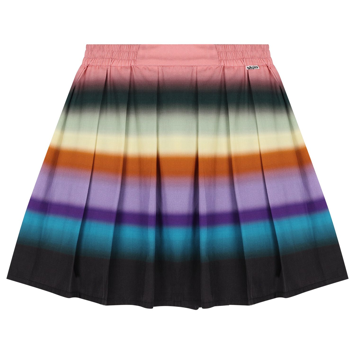 Girls Multi-Coloured Pleated Skirt, 1, hi-res
