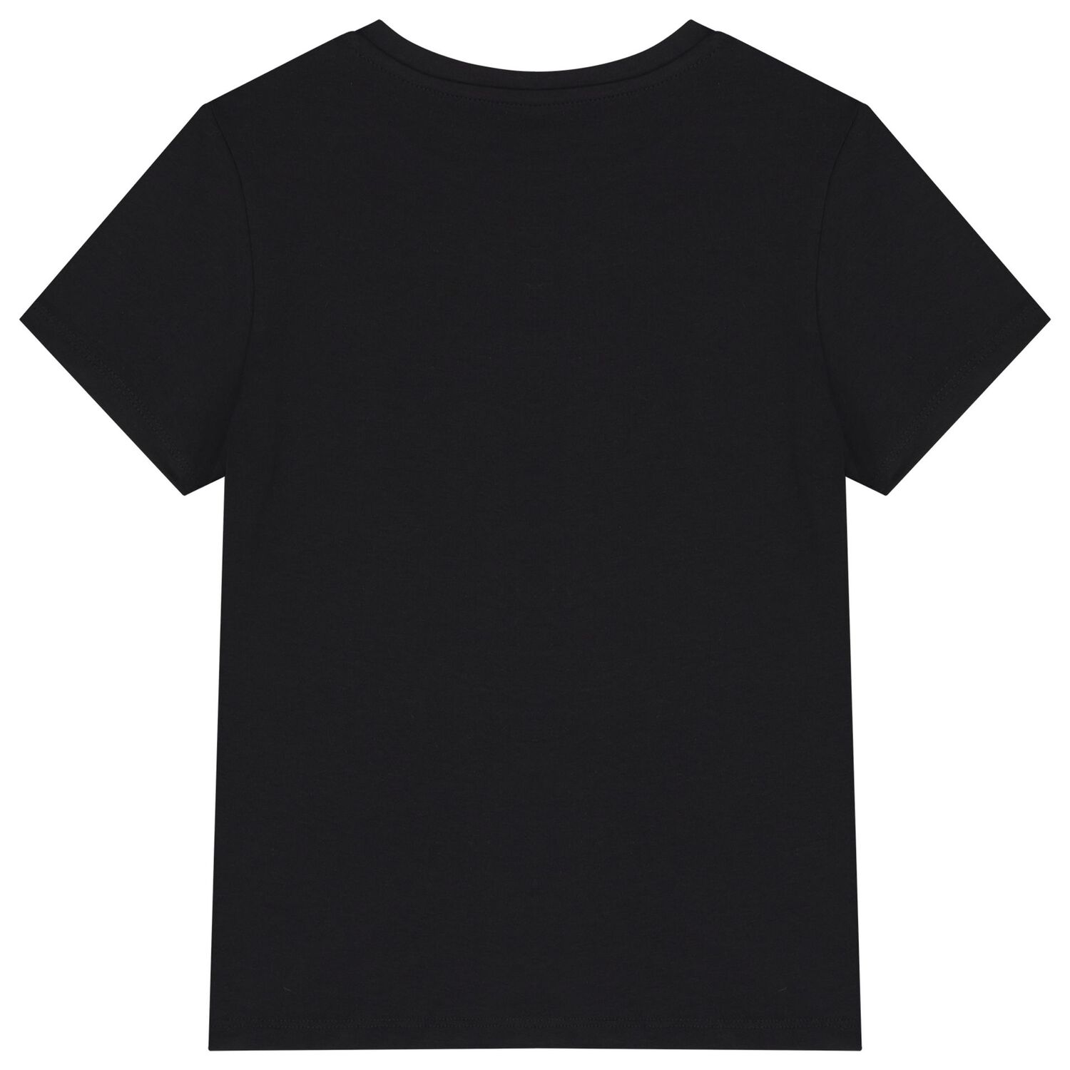 Girls Black Logo T-Shirt, 2, hi-res