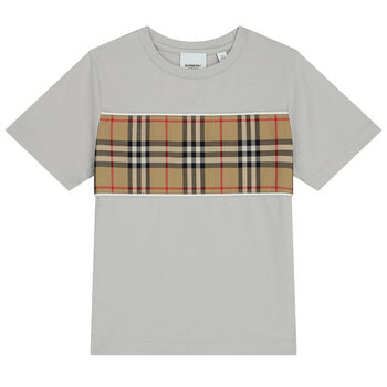 Grey Check T-Shirt