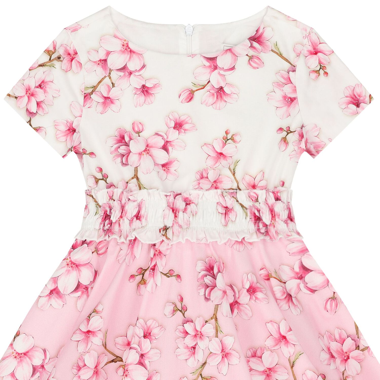 Girls Pink Cherry Blossom Dress, 1, hi-res image number null