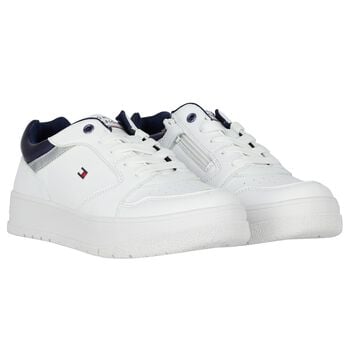 White Logo Trainers