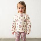 Younger Girls Multi-Coloured Floral Leggings, 1, hi-res