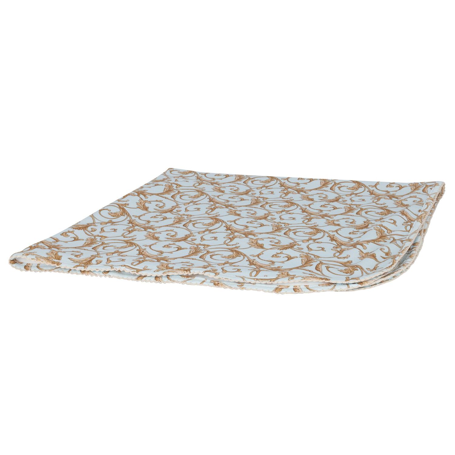 Baby Boys Blue & Gold Blanket, 1, hi-res