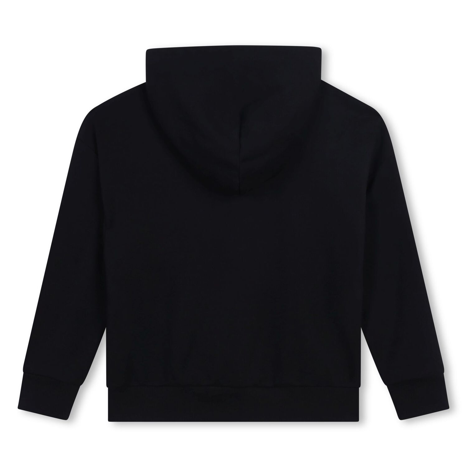 Girls Black Rhinestone Logo Hooded Top, 1, hi-res image number null