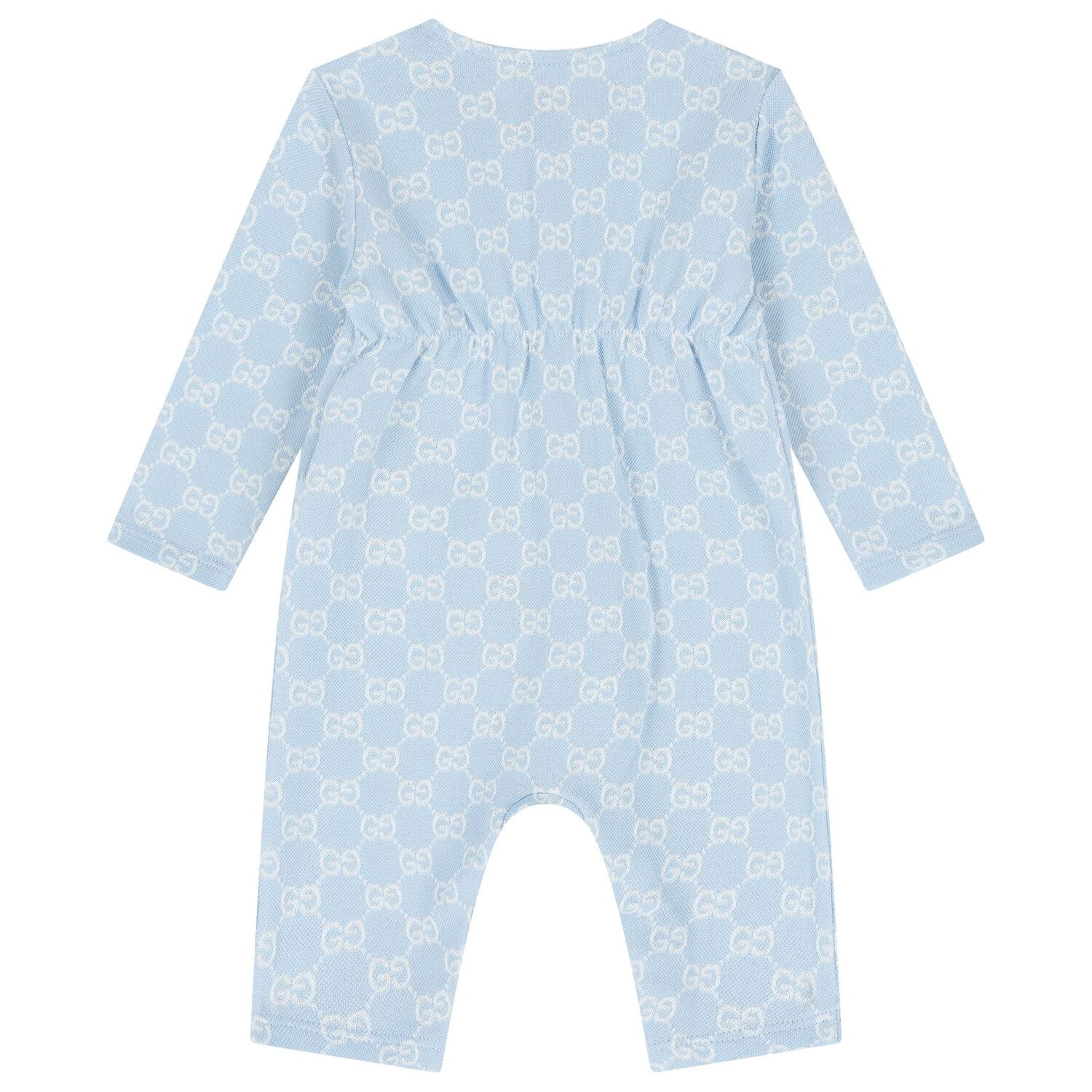 Baby Boys Blue GG Logo Romper Gift Set, 1, hi-res