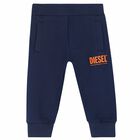 Younger Boys Navy Logo Tracksuit, 1, hi-res