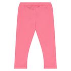 Baby Girls White & Pink Floral 3 Piece Leggings Set, 1, hi-res