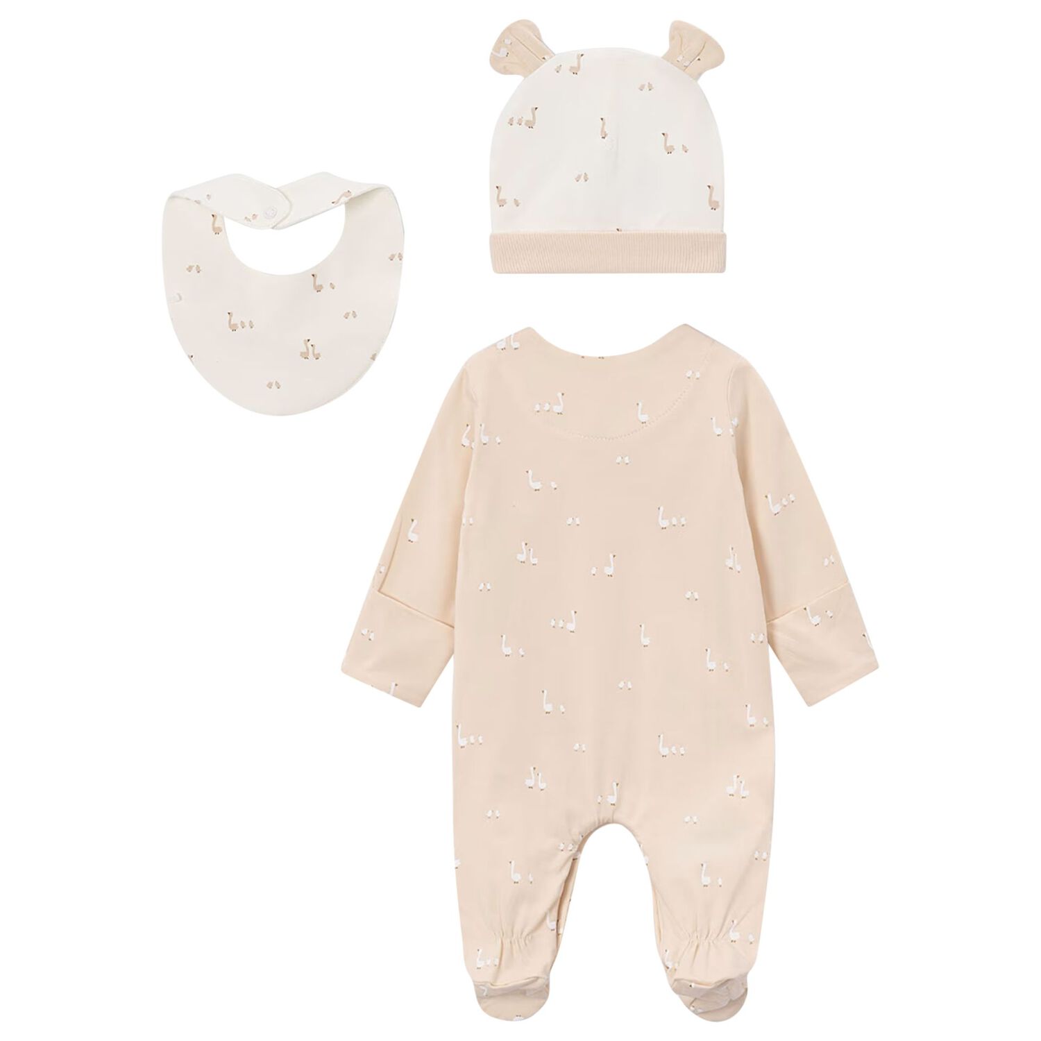 Beige & Ivory Babygrow Gift Set, 2, hi-res
