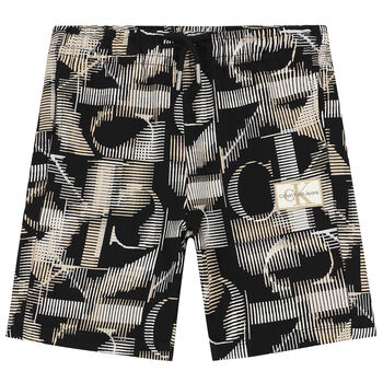 Boys Black Logo Shorts