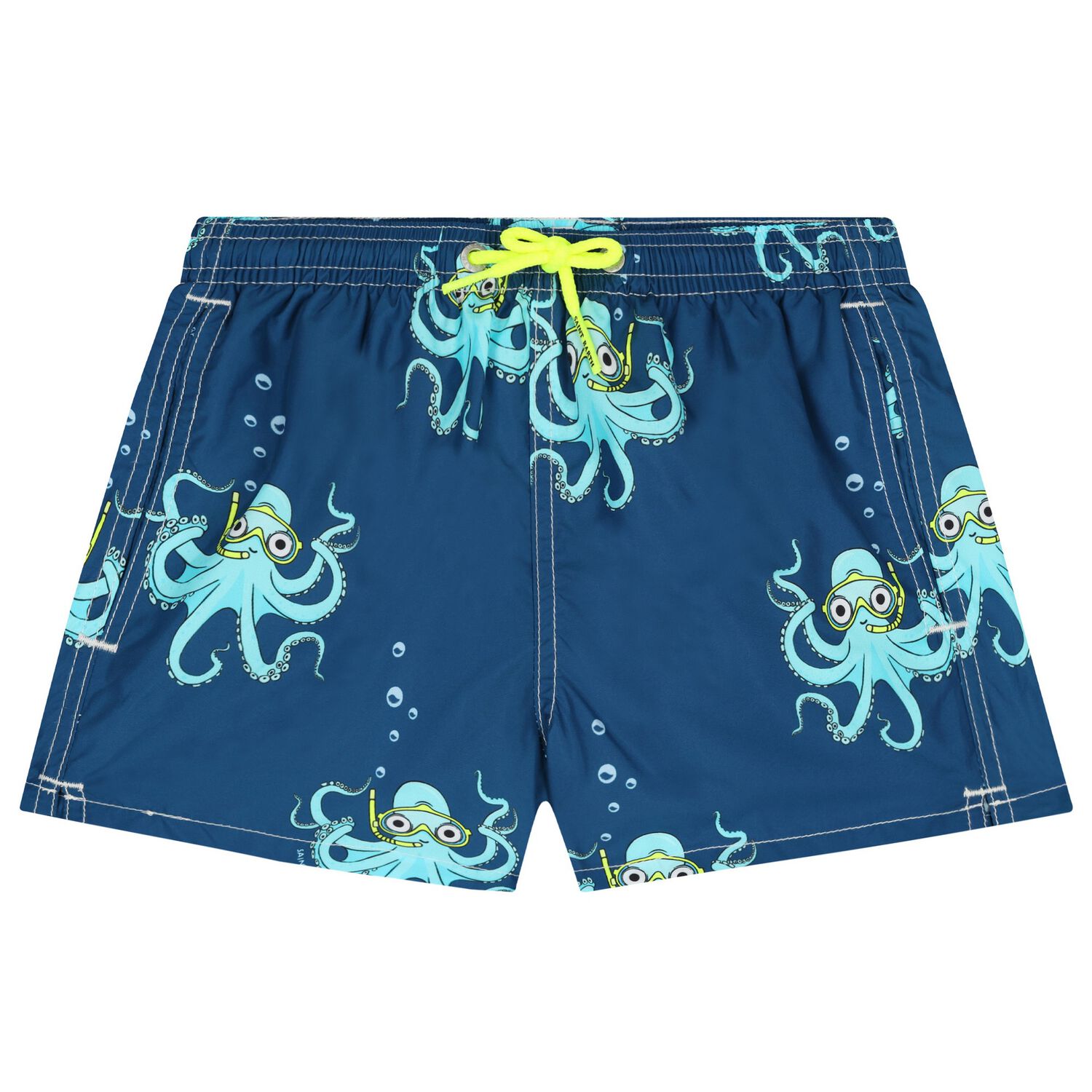 Boys Blue Octopus Swim Shorts, 1, hi-res image number null