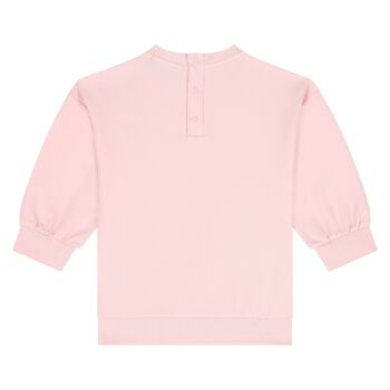 Younger Girls Pink Crossbody Bag Sweatshirt