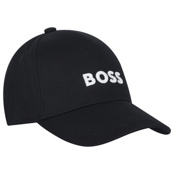 Boys Black Logo Cap