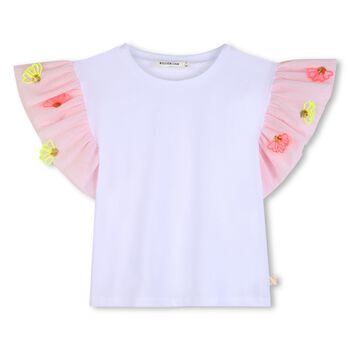 Girls White & Pink T-Shirt