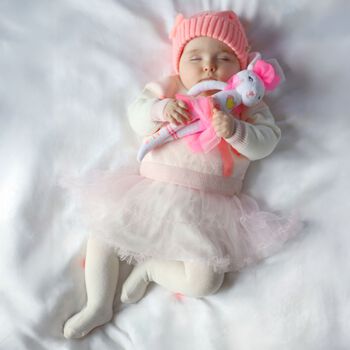 Baby Girls Ivory Heart Tights