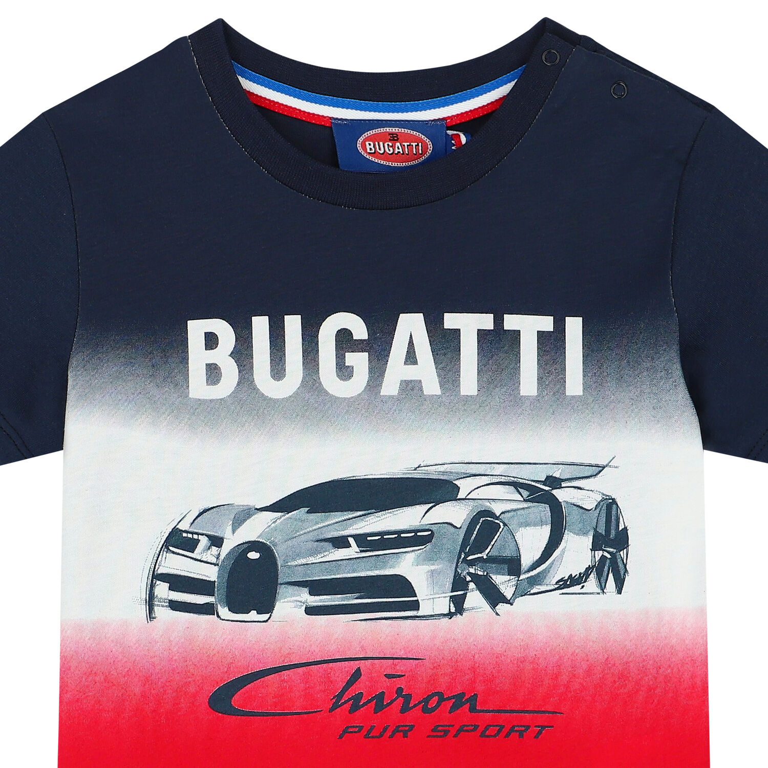 Younger Boys Navy, White & Red Logo T-Shirt, 1, hi-res