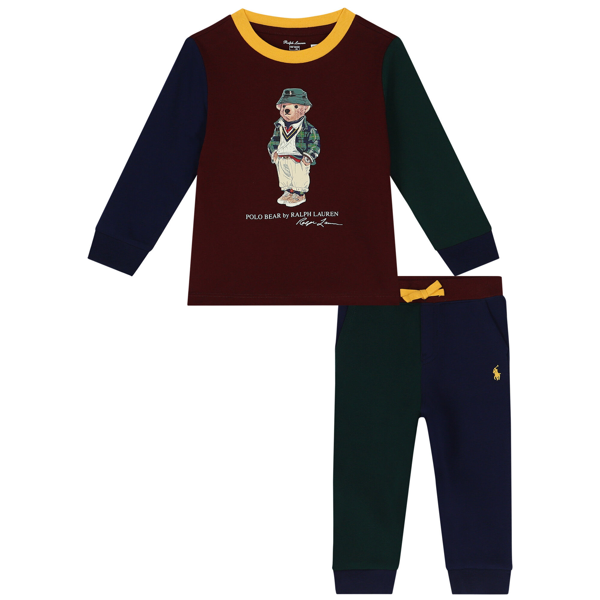 Burgundy ralph lauren sweatsuit deals