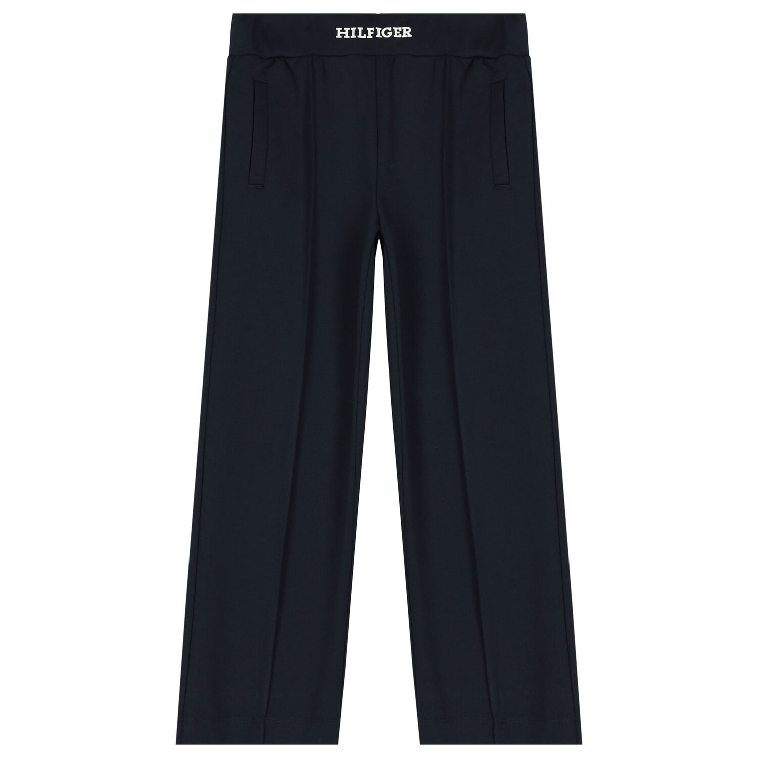 Girls Navy Blue Logo Trousers, 1, hi-res image number null