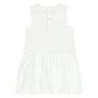 طقم فستان بنات بالشعار باللون الازرق, 3, hi-res