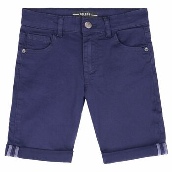Younger Boys Navy Blue Denim Shorts